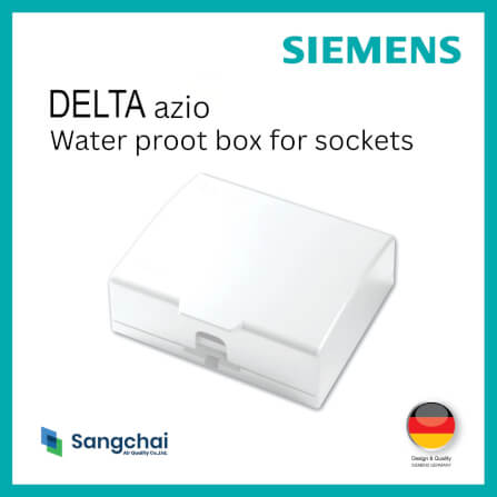 ฝากันน้ำสำหรับเต้ารับ SIEMENS ซีรีส์ AZIO ขนาด 120 มม. สีขาว_1